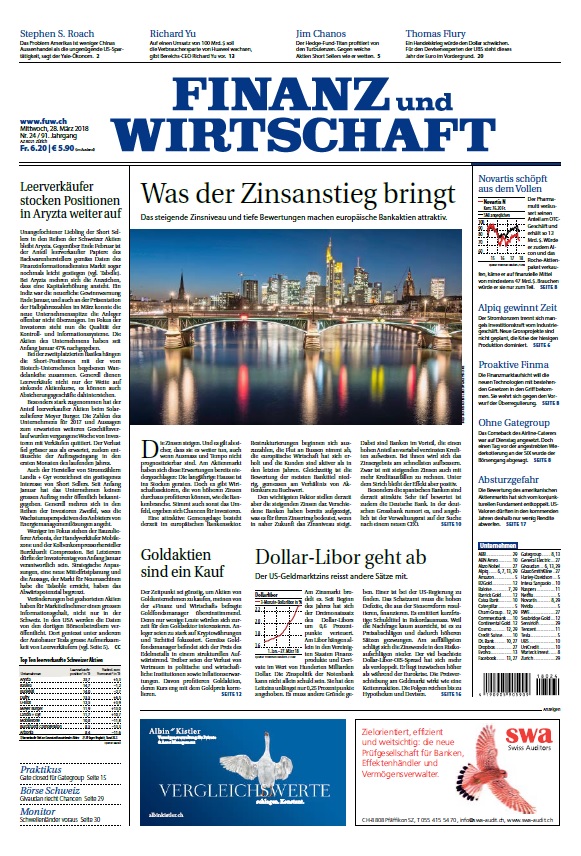 Finanz und Wirtschaft - Zeitung Finanz und Wirtschaft - Zeitung